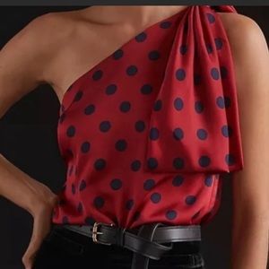 Sachin and Babi Polka Dot Bow detail Blouse